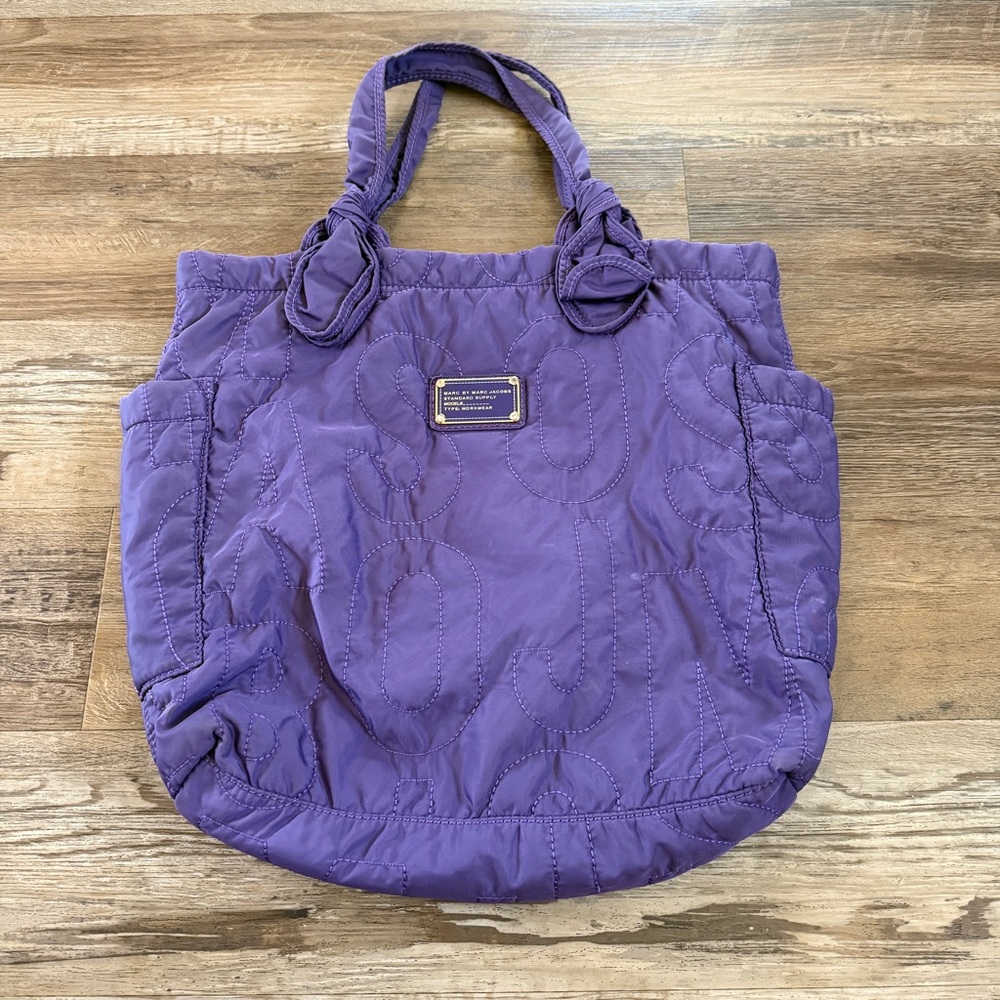 Marc by Marc Jacob’s Purple nylon Quilted tote Bag